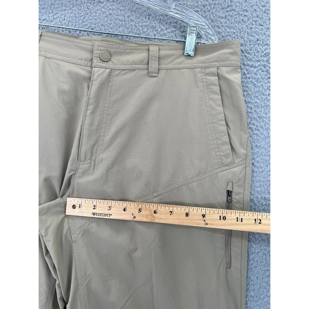 THE NORTH FACE Cargo Convertible Pants Mens 38x32 Tan‎ Soft Nylon Hiking Outdoor